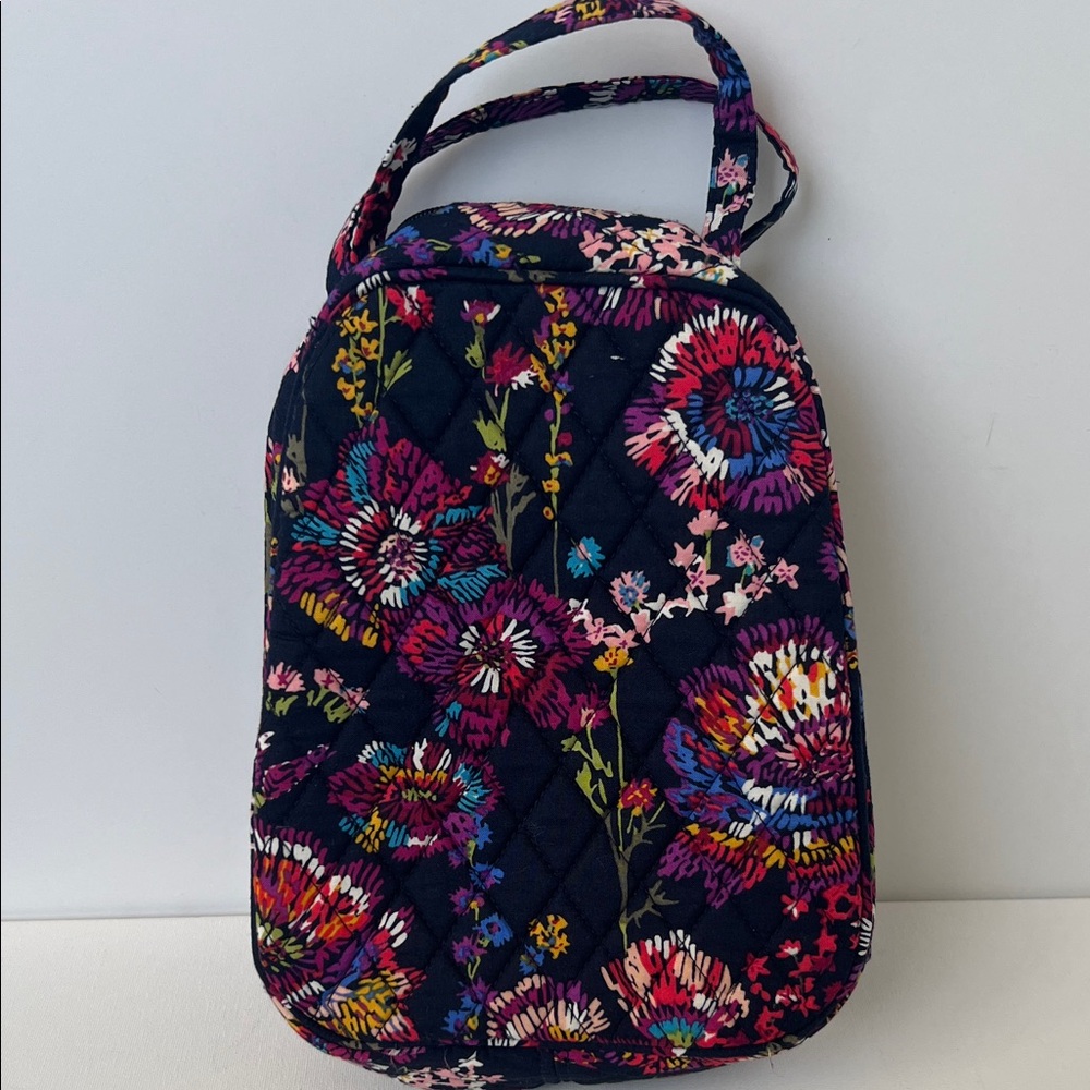 Vera Bradley Navy Floral Cosmetic Bag - Picture 2 of 7